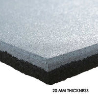Thumbnail for 1441 Fitness Heavy-Duty Gym Tile 100 x 100 (cm) - 20 mm Grey