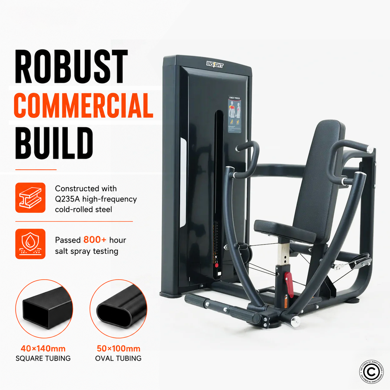 Insight Fitness Seated Chest Press - SA035