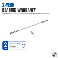 Thumbnail for 1441 Fitness 4 ft Olympic Bar with Collars - 7 kg