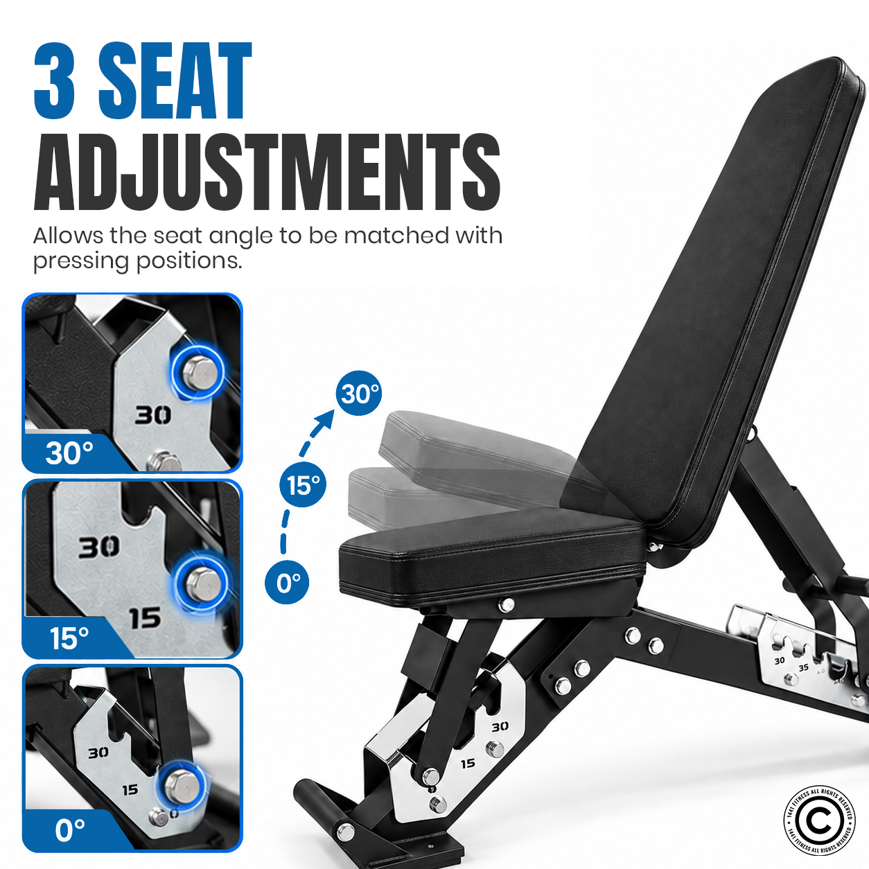 1441 Fitness - مقعد سلسلةFID  - A8008