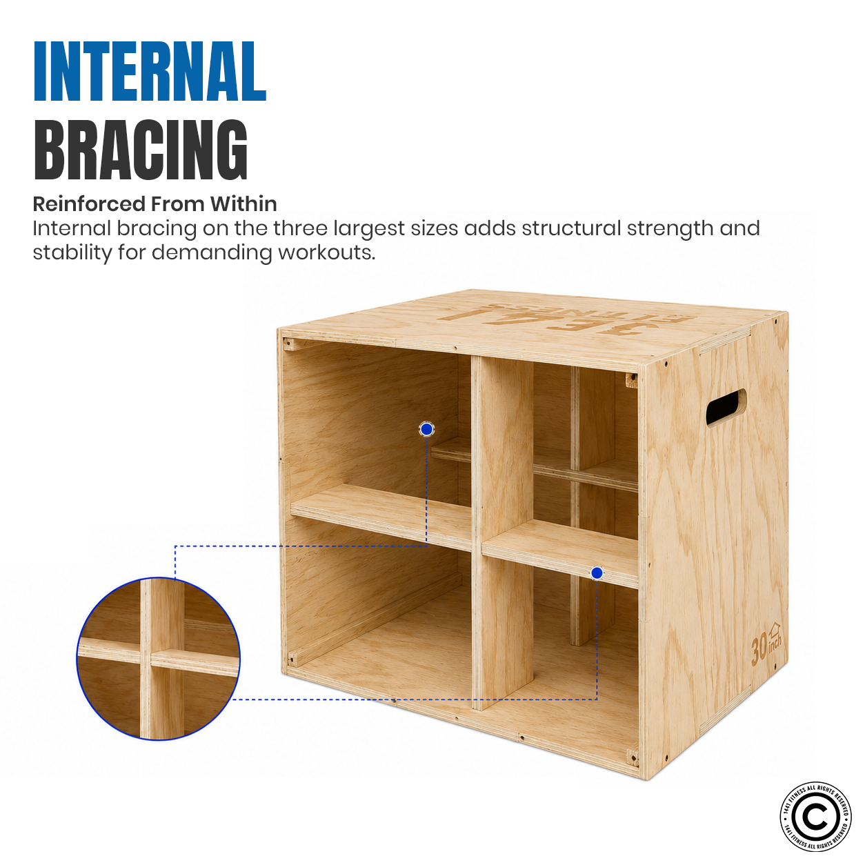 1441 Fitness Wooden Plyobox