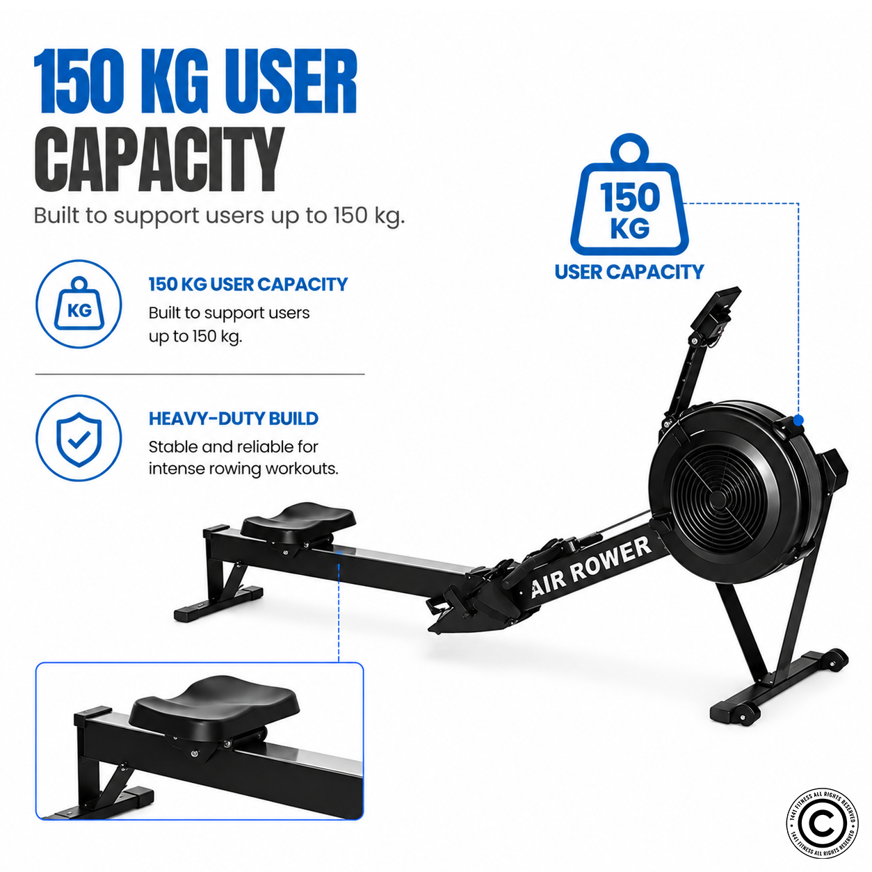1441 Fitness Air Rowing Machine - 41FLR32