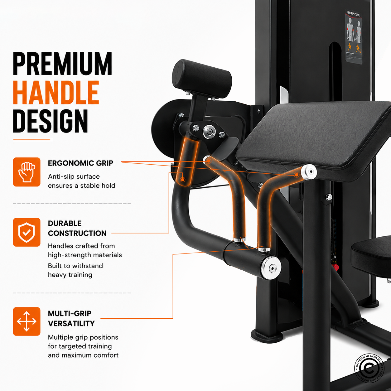 Insight Fitness SA Series Biceps Curl - SA006E