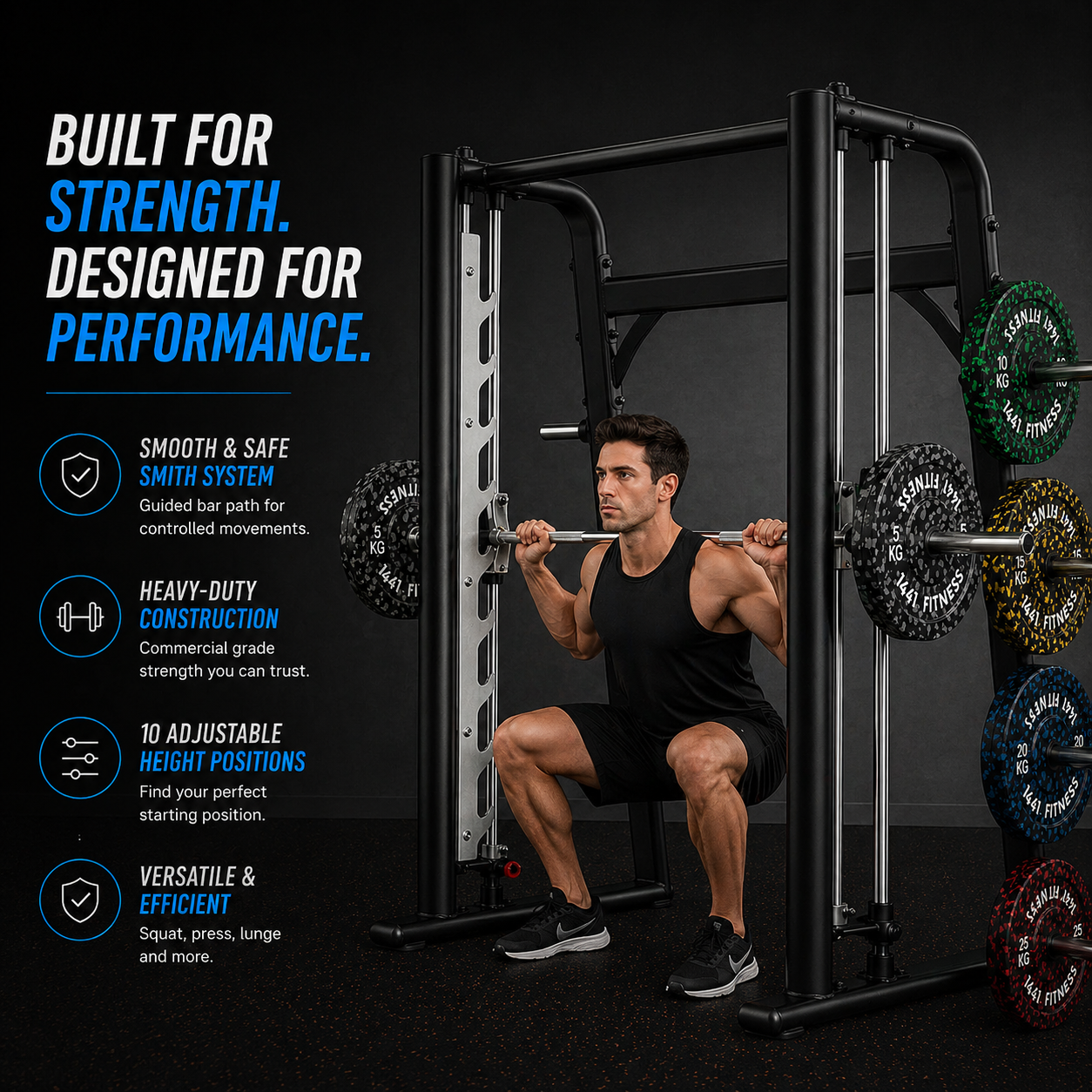 Insight Smith Machine Insight Fitness Commercial Smith Machine - DR030