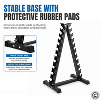 Thumbnail for 1441 Fitness Vertical Dumbbell Rack - 10 Pair