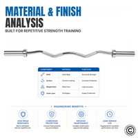 Thumbnail for 1441 Fitness 4 ft EZ Olympic Bar with Collars - 7 kg