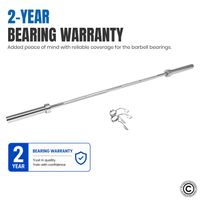 Thumbnail for 1441 Fitness 7 Ft Olympic Barbell with Collars - 20 Kg