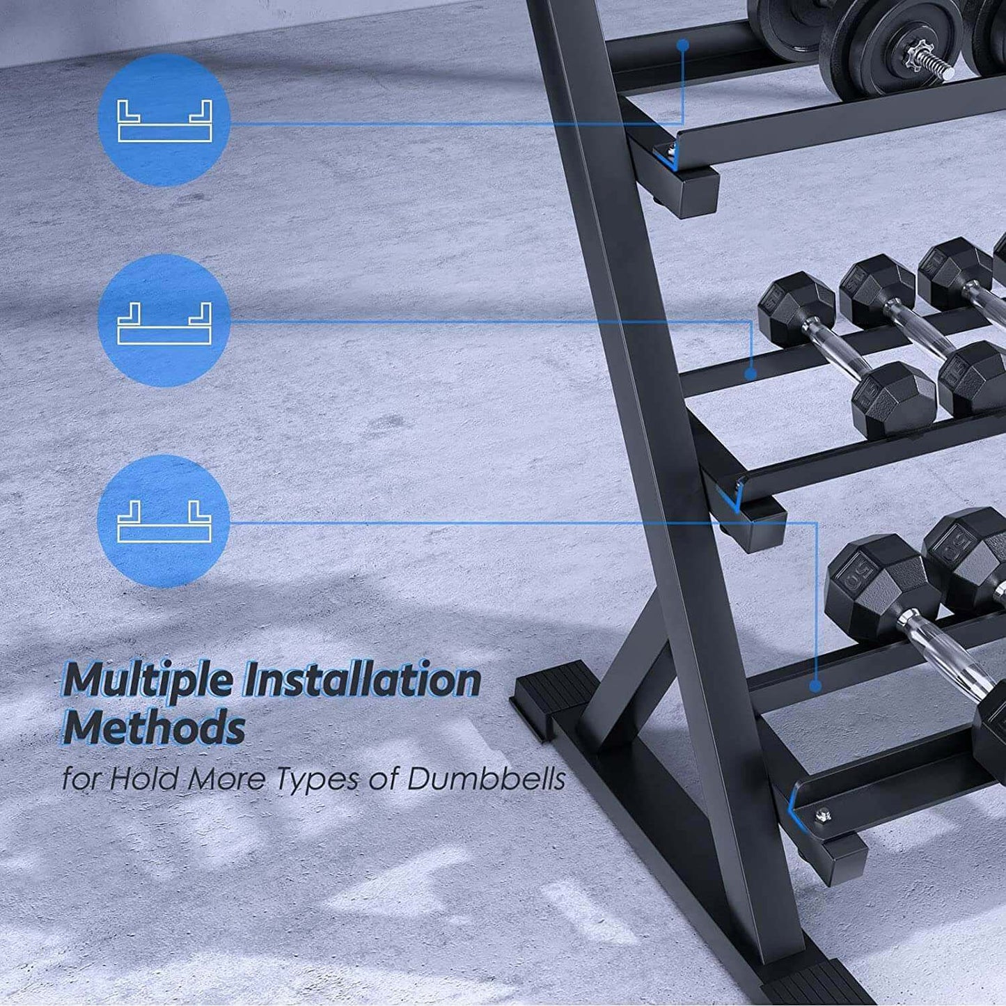 1441 Fitness Dumbbell Rack - 10 Pairs