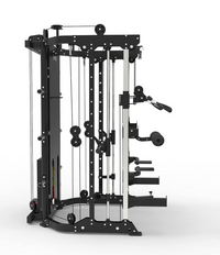 Thumbnail for 1441 Fitness Multi Function Smith Machine 41FC81 with Rubber Flooring, Tri Grip Plate with Bench A8007 - Bundle Offer - 41FC81