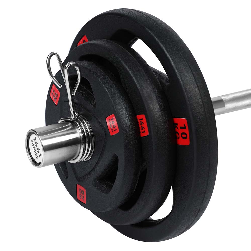 Olympic Size Bar-comes with a collar bar to secure weight plates in place