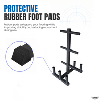 Thumbnail for 1441 Fitness Commercial Plate Rack with Six Bar Holder