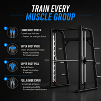 Thumbnail for Insight Fitness Commercial Smith Machine - DR030