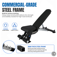 Thumbnail for 1441 Fitness Adjustable Bench FID - A8007