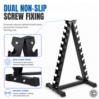 Thumbnail for 1441 Fitness Vertical Dumbbell Rack - 10 Pair
