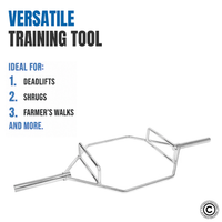 Thumbnail for 1441 Fitness Hex Trap Bar with Collars - 6 Ft