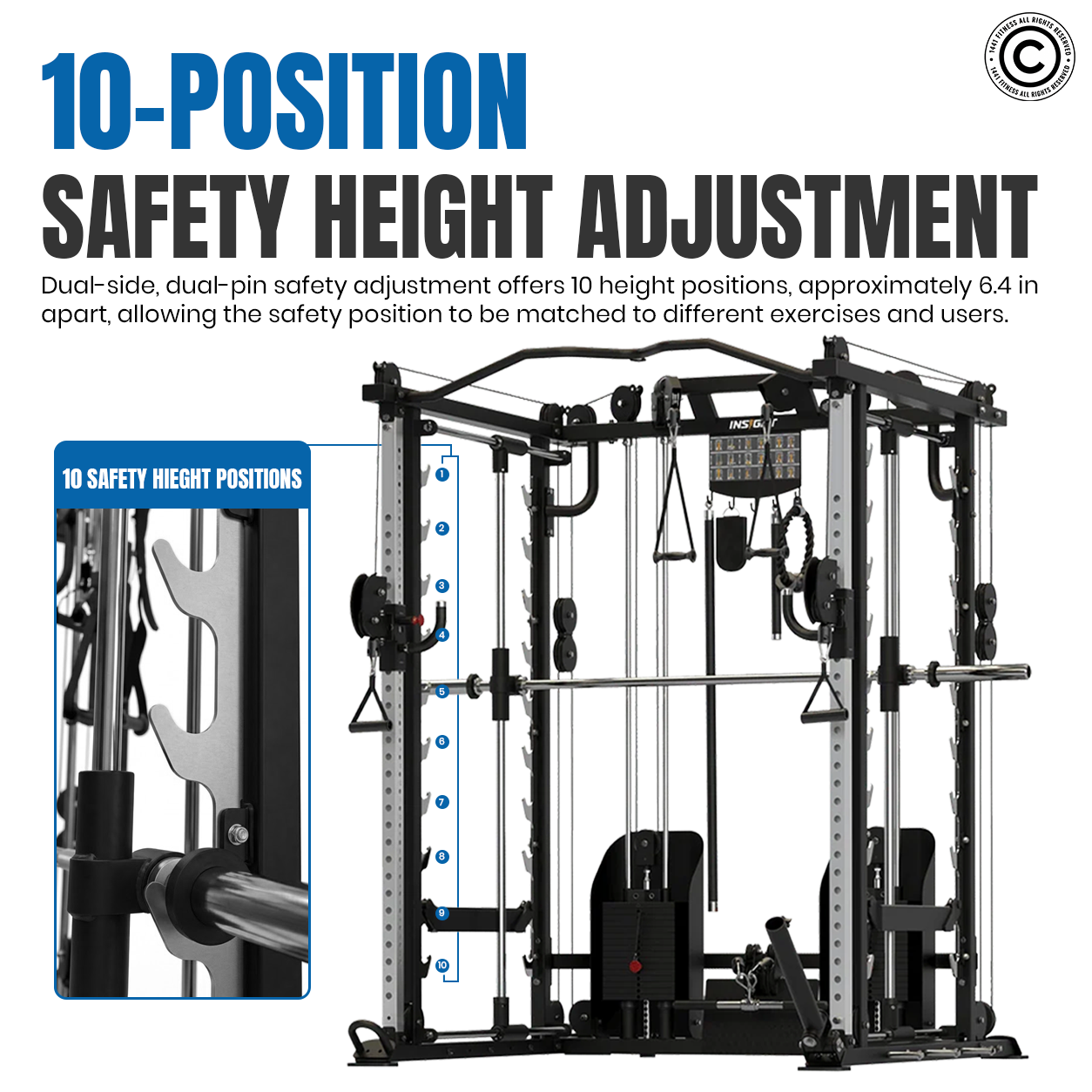 Insight Fitness Multi Function with Smith Machine - C9