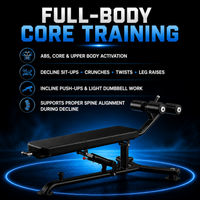 Thumbnail for Insight Fitness Decline Adjustable Bench - DR025