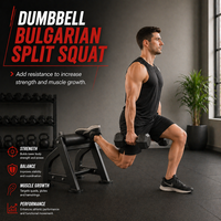 Thumbnail for Insight Fitness Bulgarian Split Squat - DR040