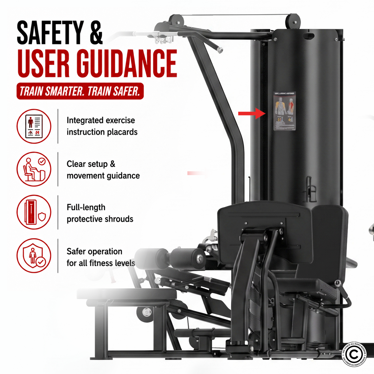 Insight Fitness 4 Station Multi Gym BS004 with Leg Press