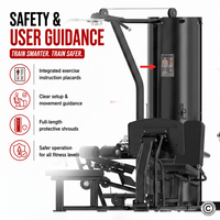 Thumbnail for Insight Fitness 4 Station Multi Gym BS004 with Leg Press