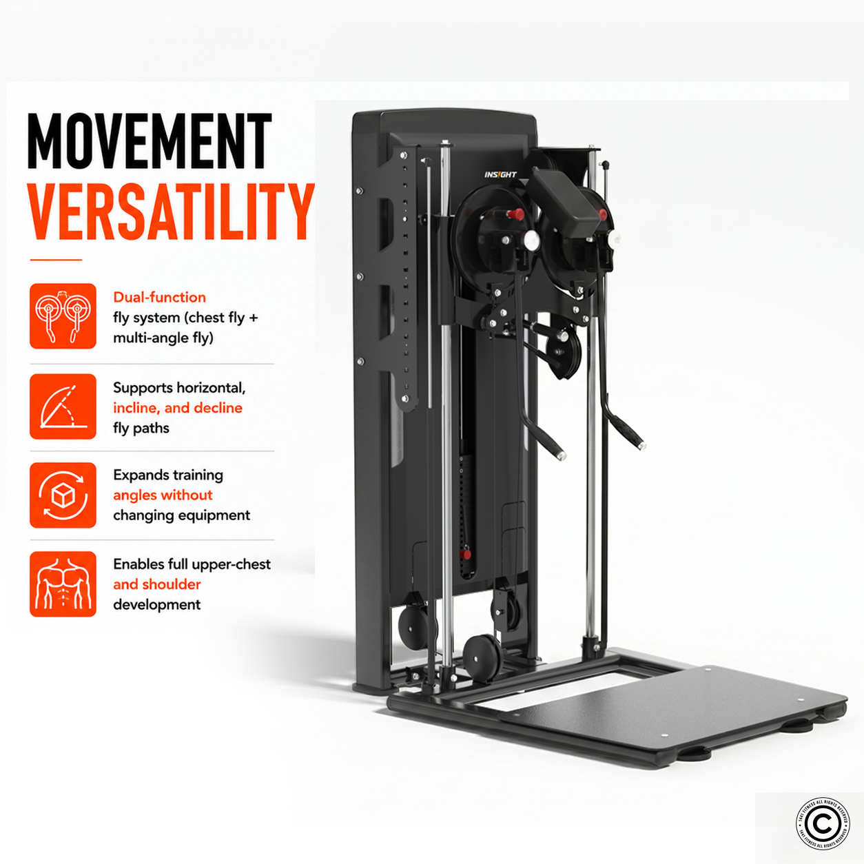 Insight Fitness Standing Multi Flight SA054