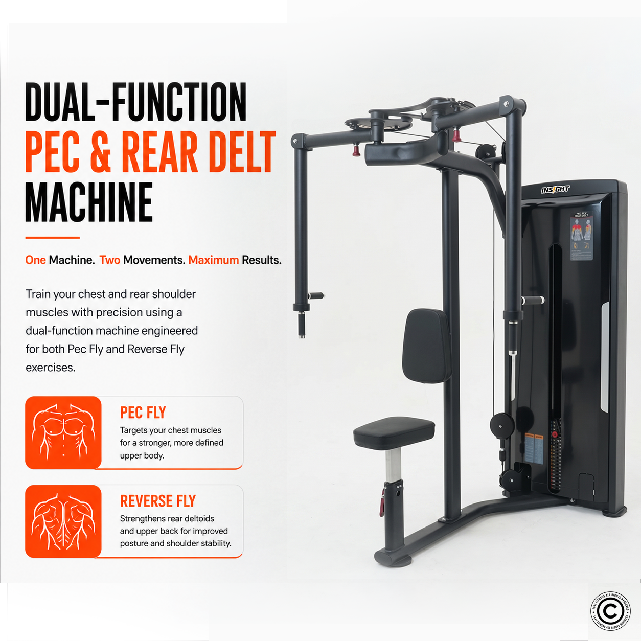 Insight Fitness Pec Fly / Rear Delt - SA003