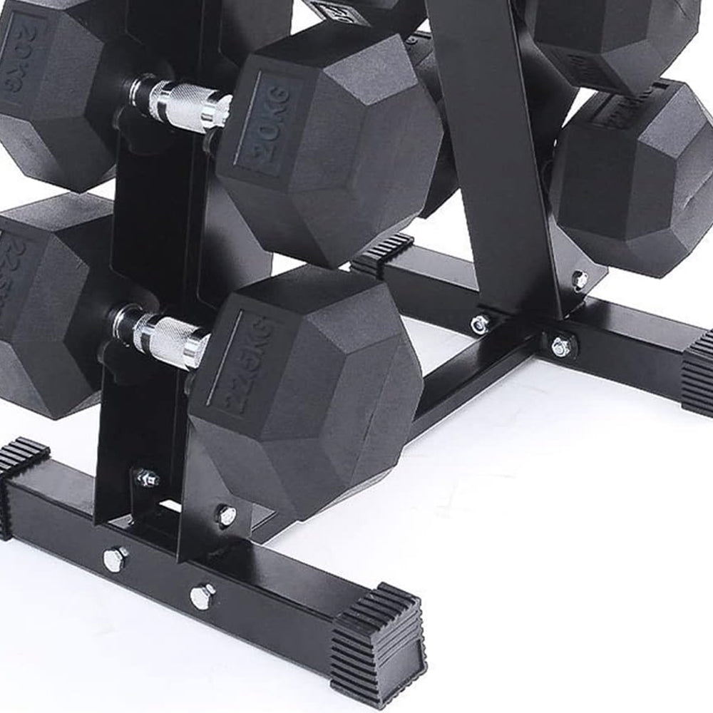 Hex Dumbbells Set 2.5 Kg to 15 Kg with Vertical Rack - Bundle Offer