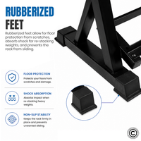 Thumbnail for 1441 Fitness Dumbbell Rack - 8 Pairs