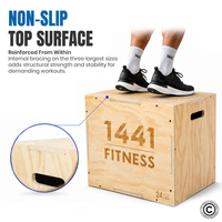 Thumbnail for 1441 Fitness Wooden Plyobox