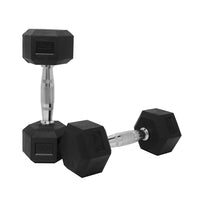 1441 Fitness Rubber Hex Dumbbells 1 Kg to 10 Kg (Sold as Pair)