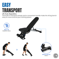 Thumbnail for 1441 Fitness Adjustable Bench FID - A8007
