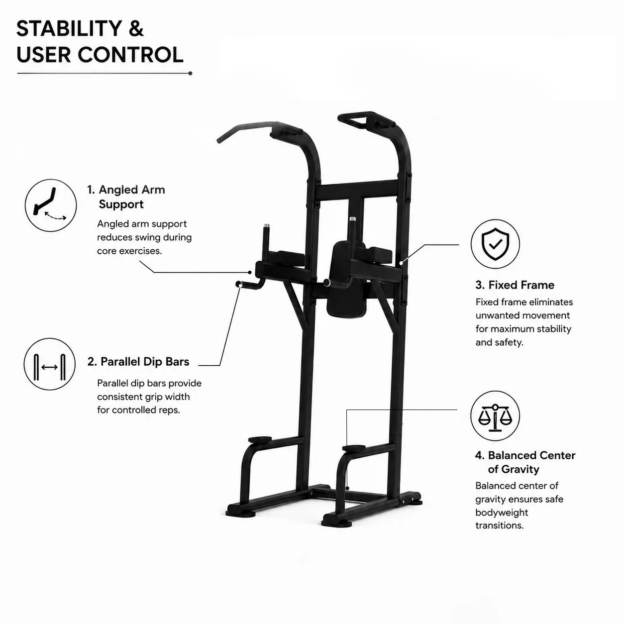 Insight Fitness Vertical Knee Rise / Dip - DR008