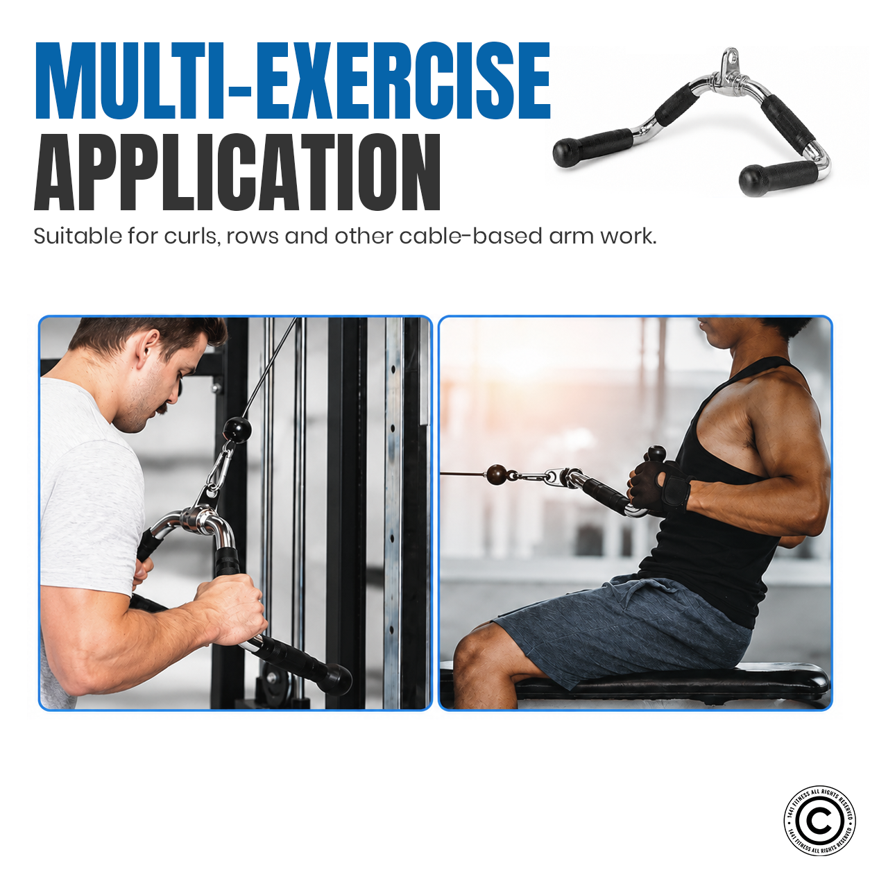 1441 Fitness - بار تثبيت دوار 2 لتر مع مقابض مطاطية
