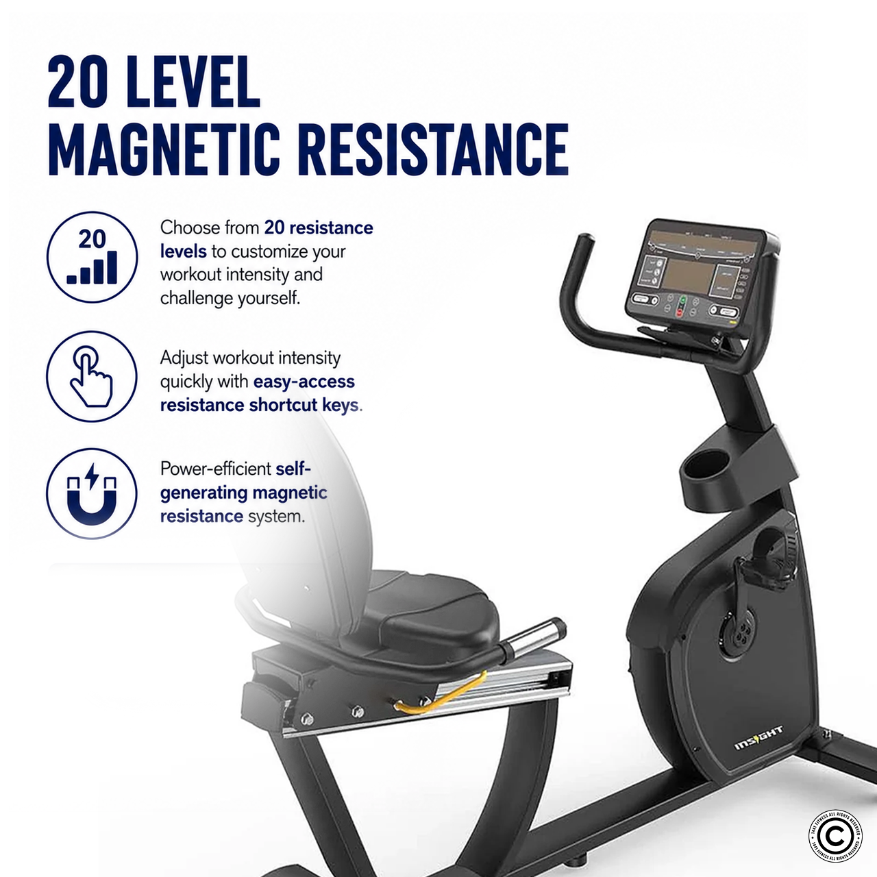 Insight Fitness Recumbent Bike -  CR-6000