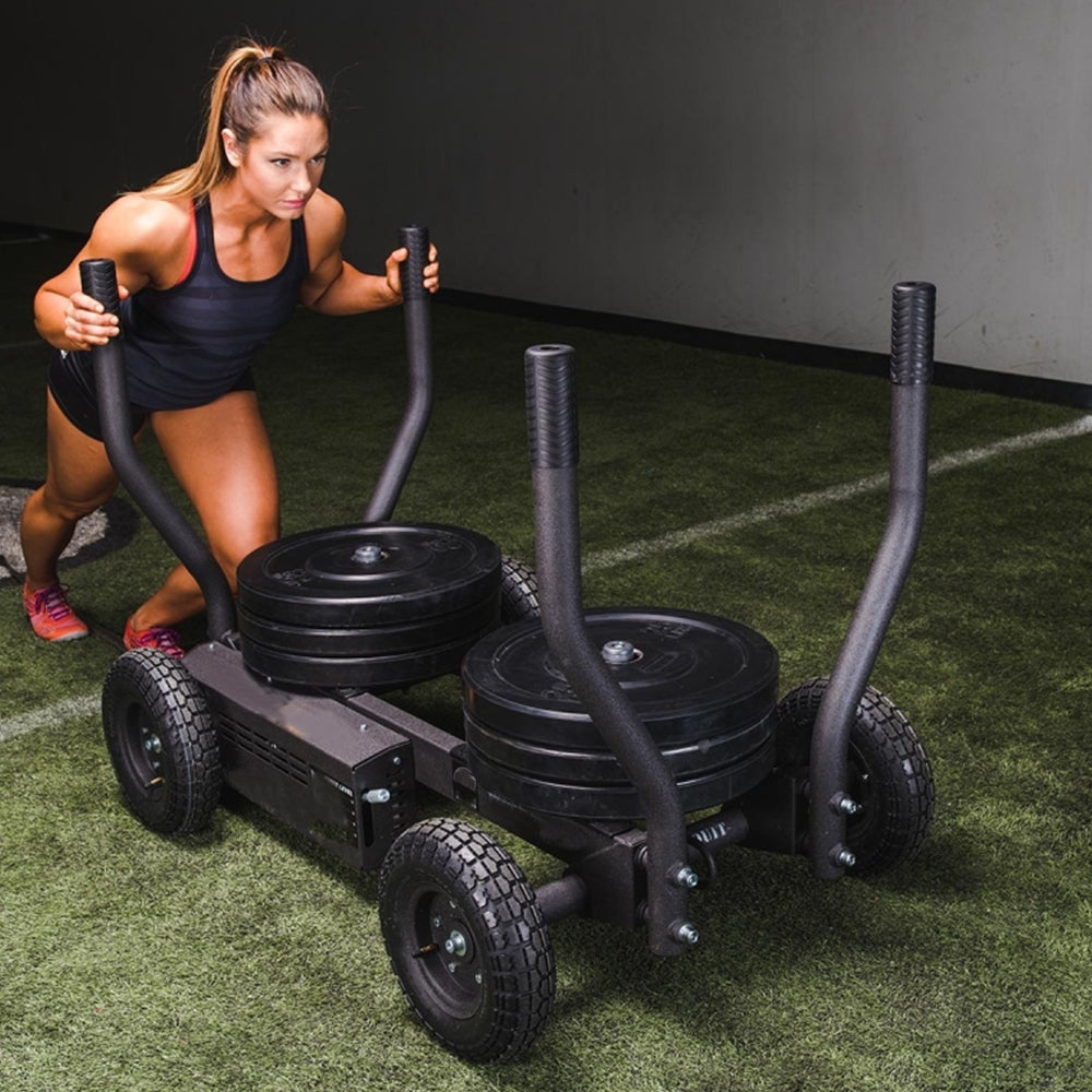 1441 Fitness Power Sled Push Tank - Adjustable Resistance