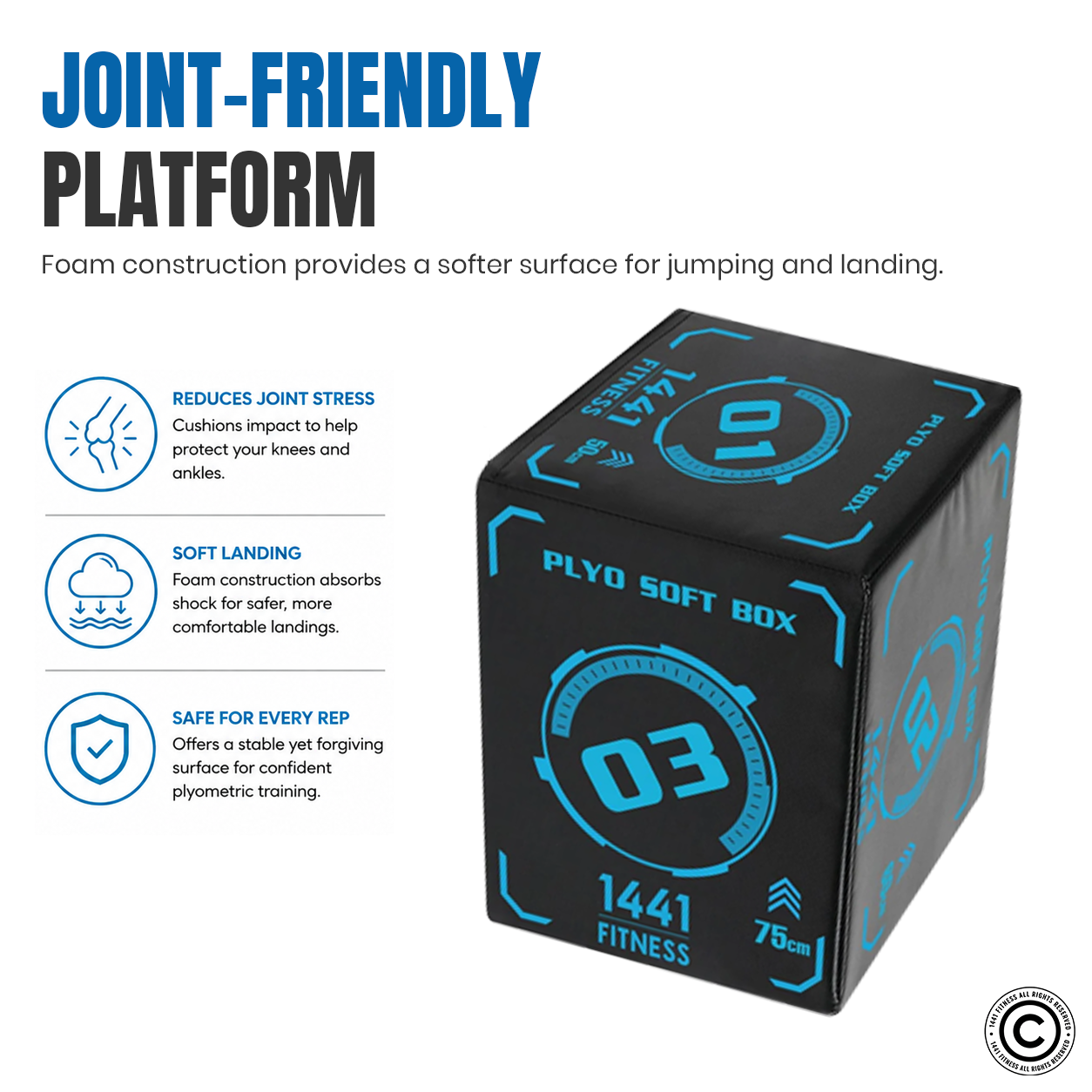 1441 Fitness 3 in 1 Soft Plyo Box