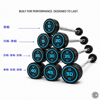 Thumbnail for 1441 Fitness Fixed Weight Straight Barbell PU (10 kg - 50 kg)