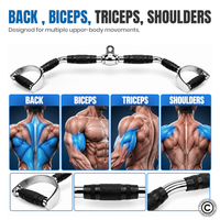 Thumbnail for 1441 Fitness D Handle Lat Pull Down Attachment - 90 CM