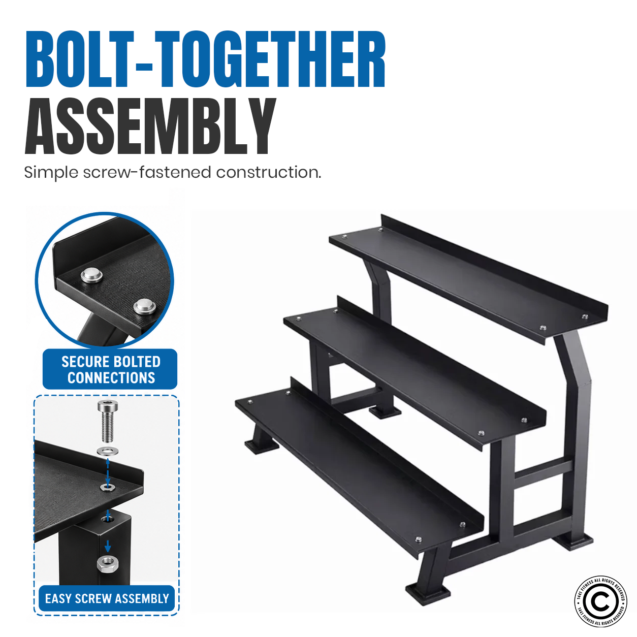 1441 Fitness Kettlebell Rack for 18 Pcs