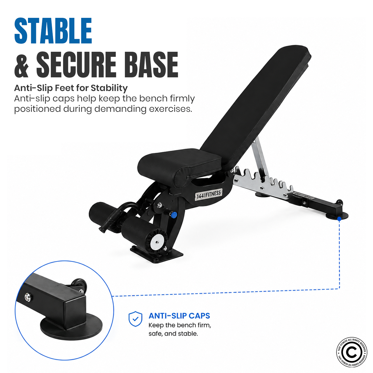 1441 Fitness Adjustable Bench FID - A8007