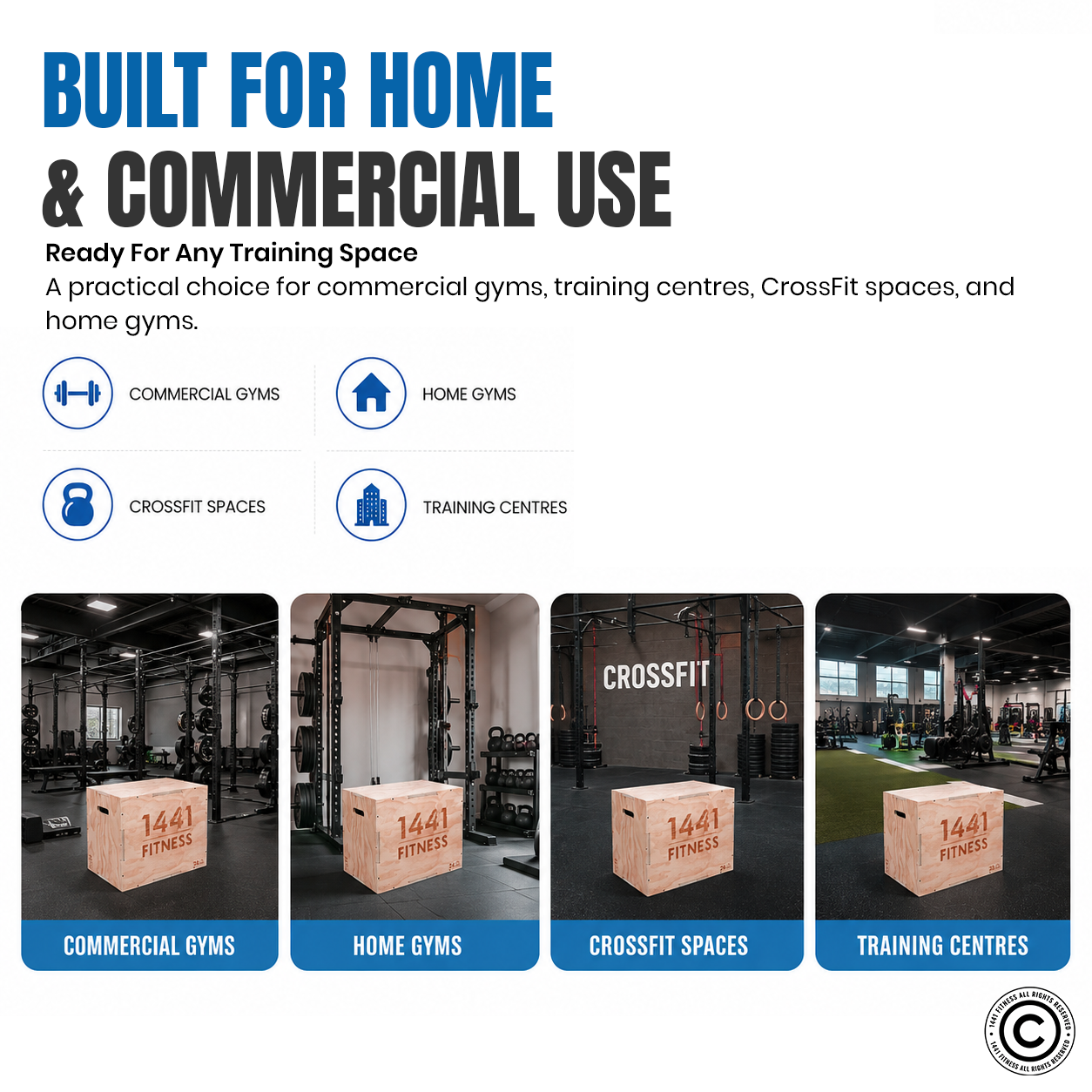 1441 Fitness Wooden Plyobox