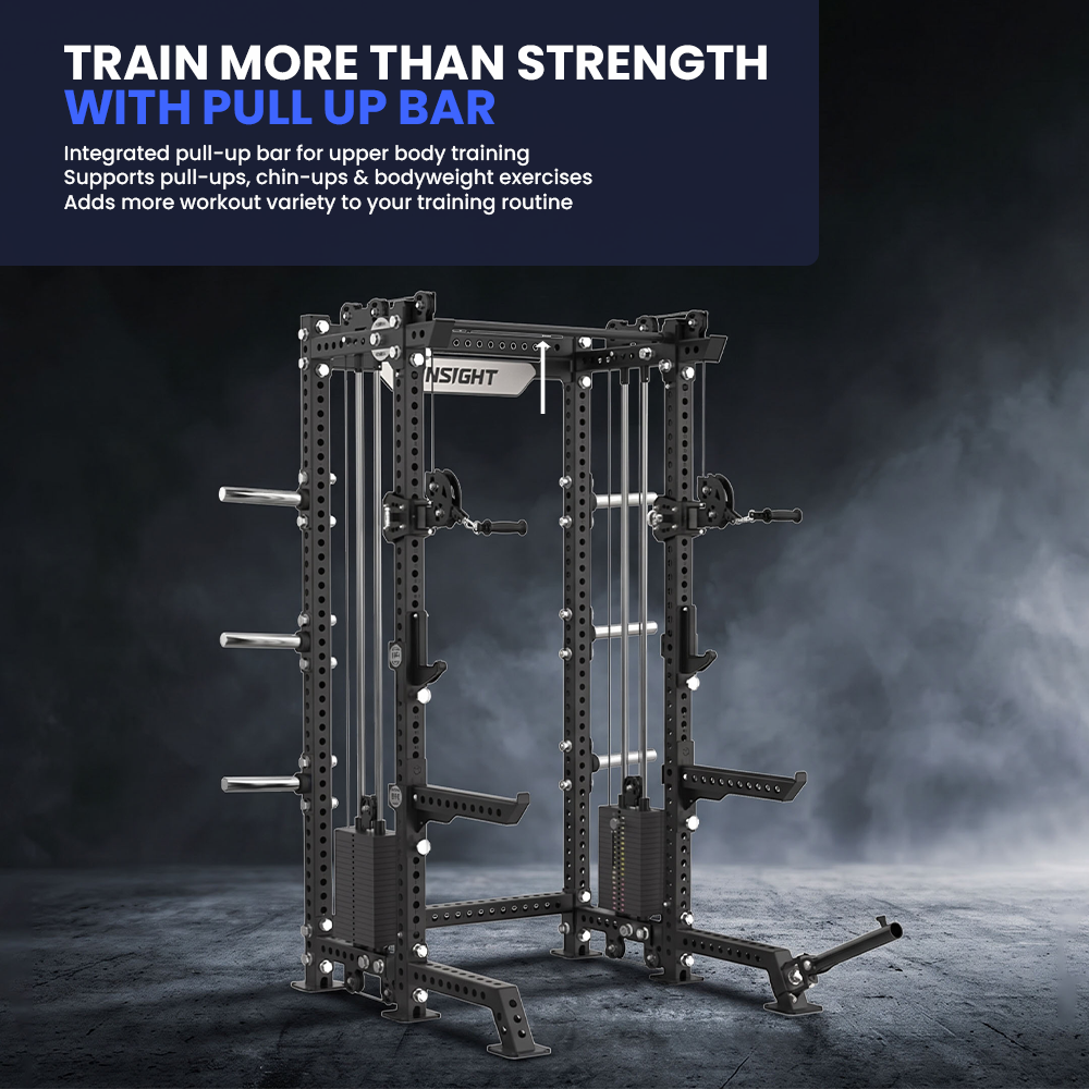 Insight Fitness Half Rack With Dual Pulley RR-HR-75-03