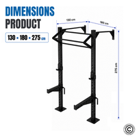 Thumbnail for 1441 Fitness - رف القرفصاء القابل للطي والمثبت على الحائط والمتين