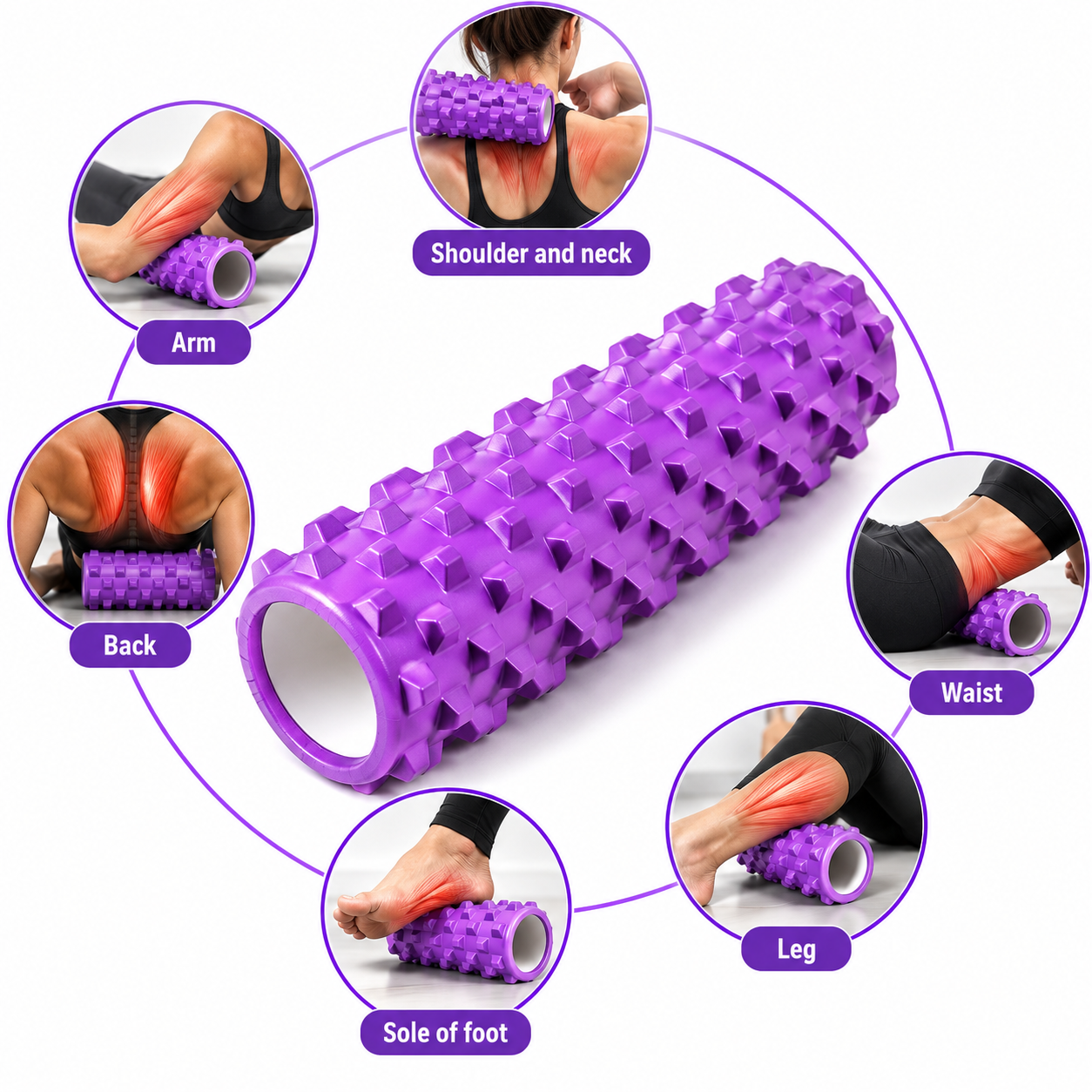 1441 Fitness - أسطوانة إسفنجية - طول 32 سم