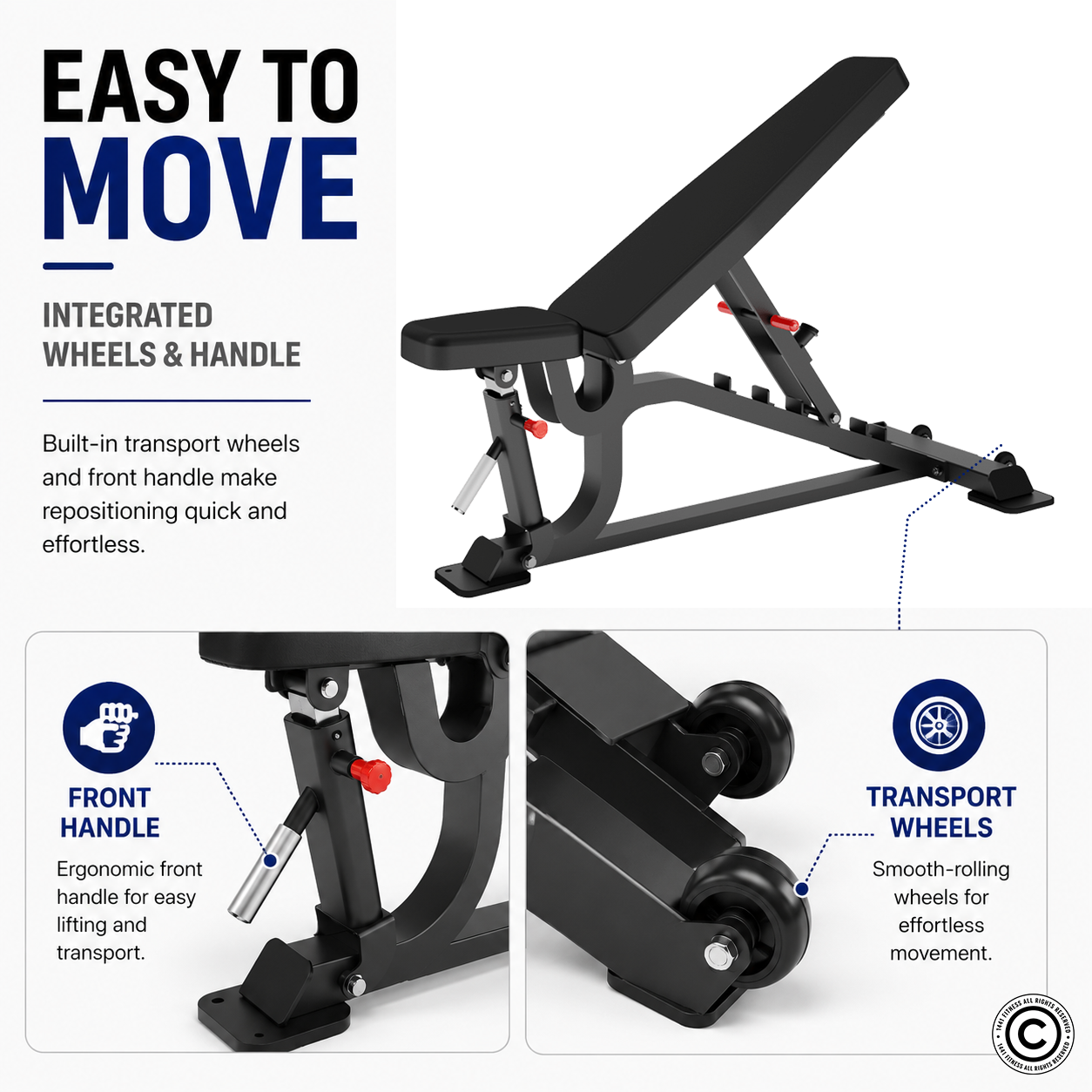 Insight Fitness Flat / Incline / Decline Bench - DH029
