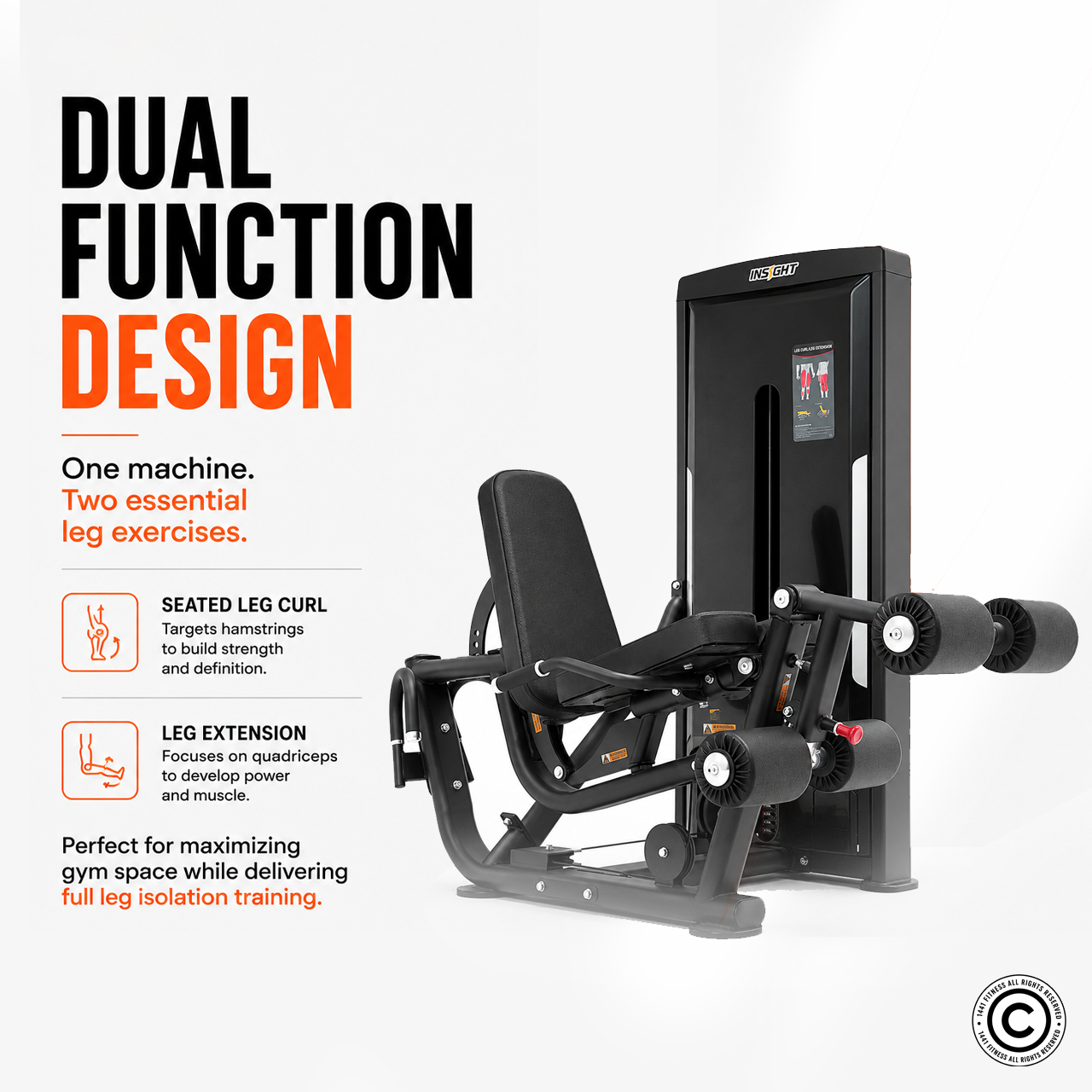 Insight Fitness Leg Curl & Leg Extension - SA031