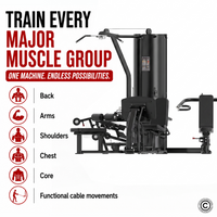 Thumbnail for Insight Fitness 4 Station Multi Gym BS004 with Leg Press