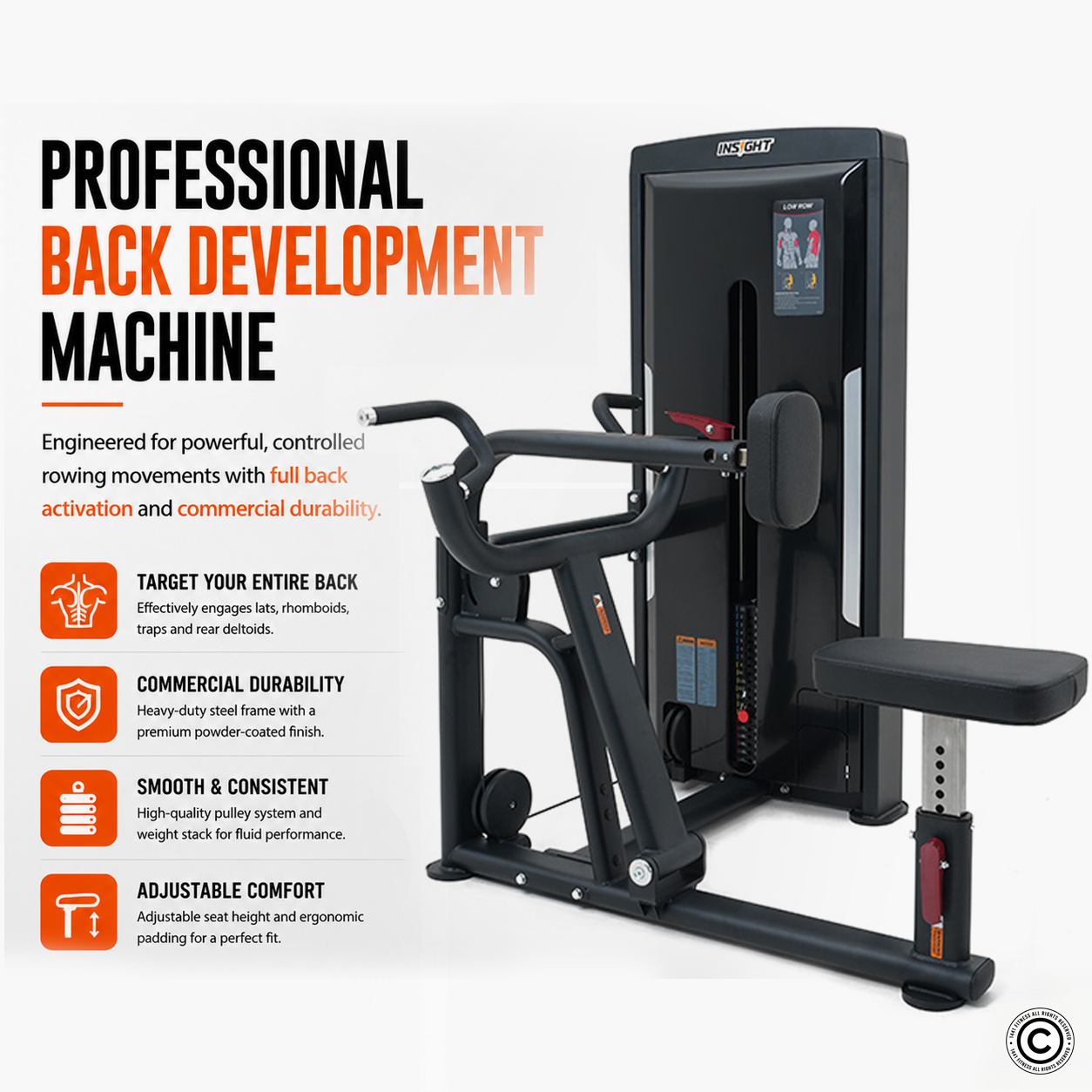 Insight Fitness Low Row - SA005