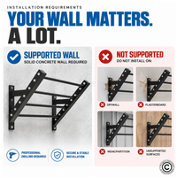Thumbnail for 1441 Fitness Incline Multi Grip Pull Up Bar