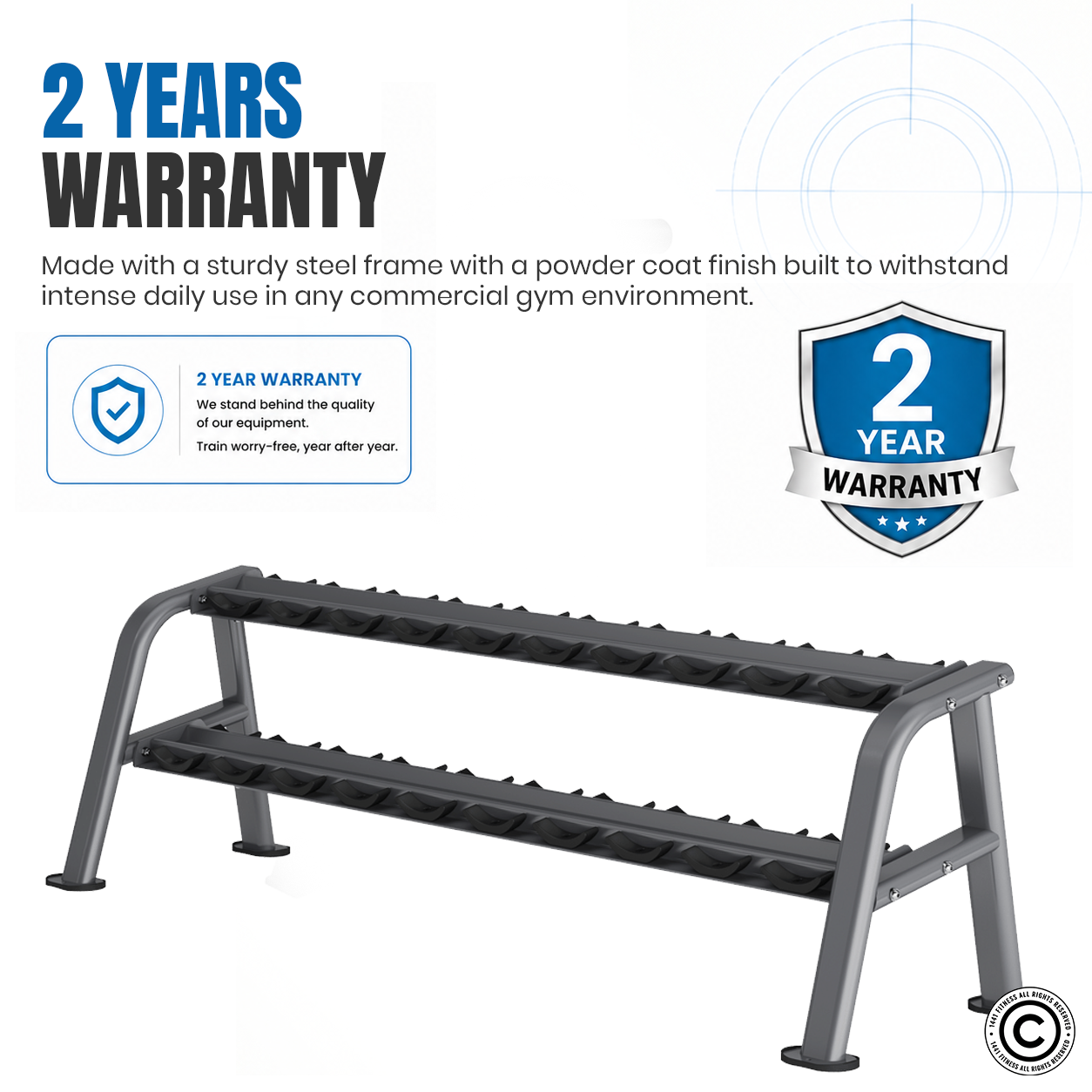 Insight Fitness Commercial Dumbbell Rack - DR032